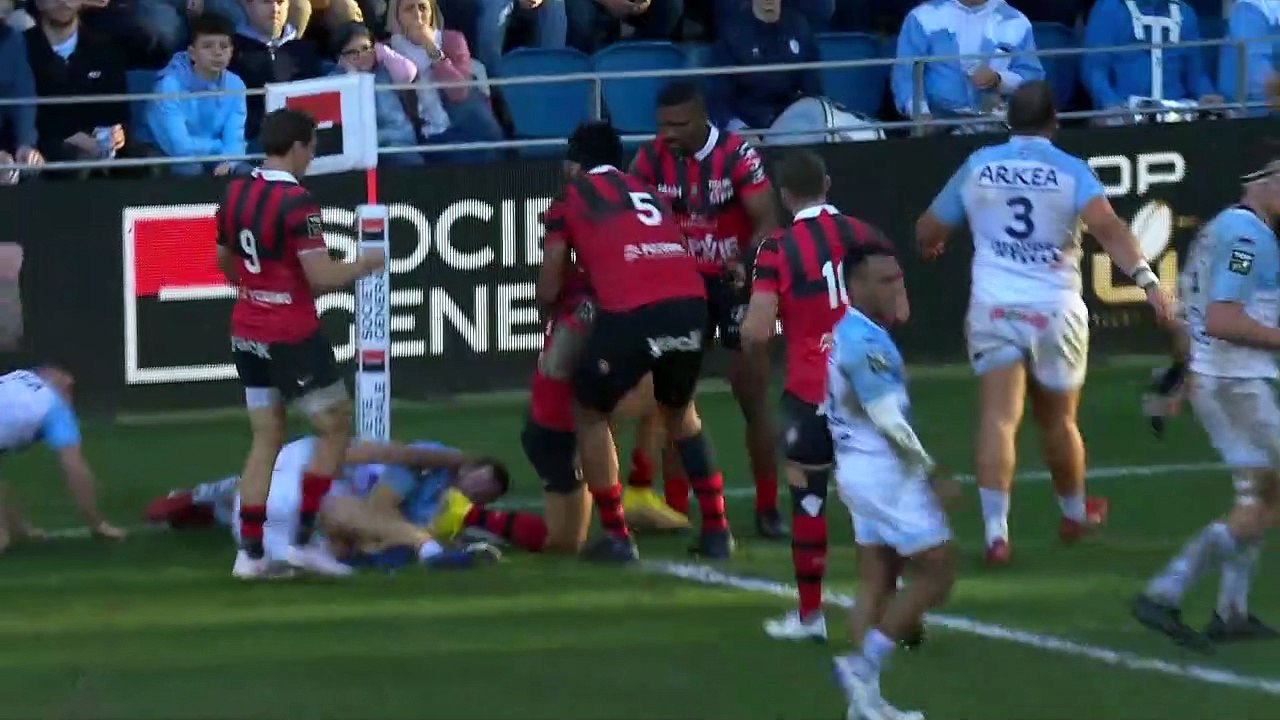 TOP 14 - Essai de Duncan PAIA'AUA 2 (RCT) - Aviron Bayonnais - RC Toulon