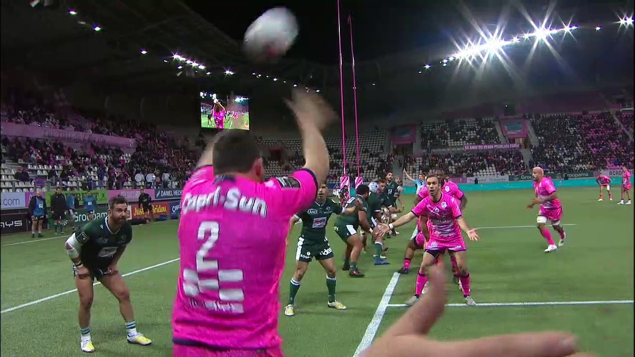 TOP 14 - Essai de Giovanni HABEL-KUFFNER (SFP) - Stade Français Paris - Section Paloise