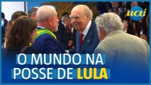 Lula cumprimenta chefes de Estado após receber a faixa