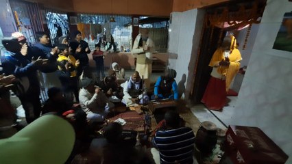 Hare Krishna Hare Krishna Mahamantra in Rural Indian Temple