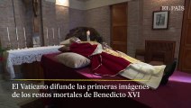 VÍDEO | Las primeras imágenes de los restos mortales de Benedicto XVI