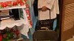 VIDEO|¡Ritual fallido! Abuela en año nuevo, salió con su maleta y se metió corriendo por disparos