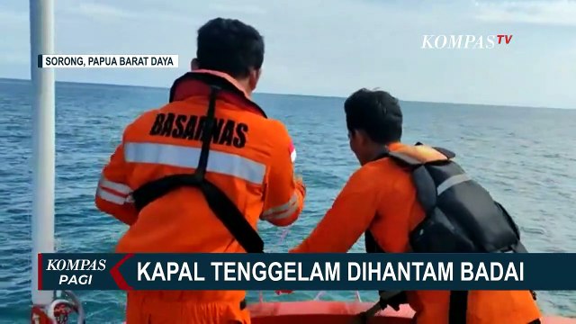 Nekat Berlayar saat Cuaca Buruk, Kapal Pengangkut Alat Berat Tenggelam di Sorong
