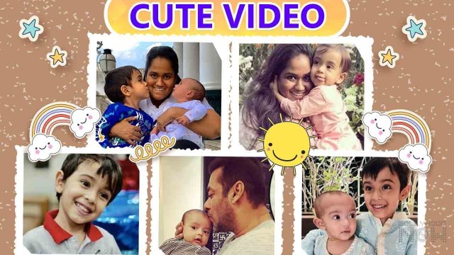 Baby Video Salman Khan's Cute Moment With Niece and Nephew Ayat-Ahil