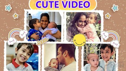 Baby Video Salman Khan's Cute Moment With Niece and Nephew Ayat-Ahil