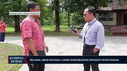 Selama Libur Nataru Candi Borobudur Dipadati Wisatawan