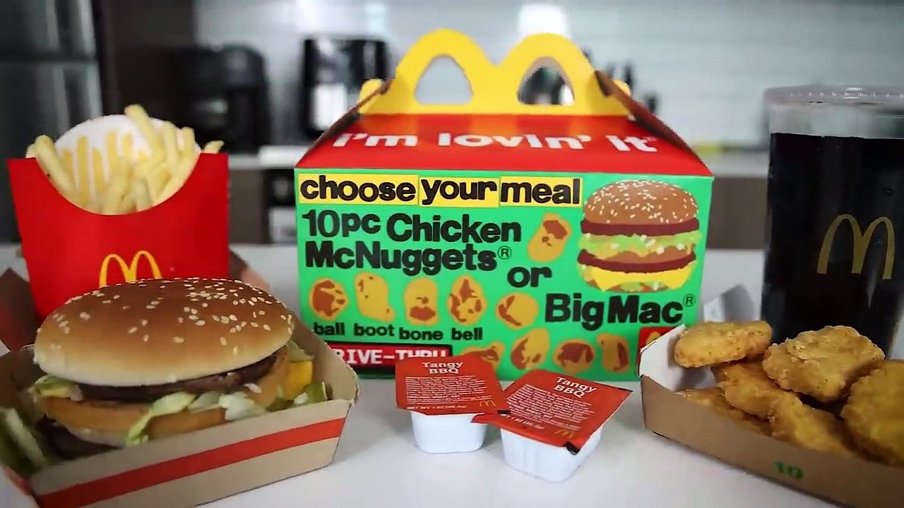The FASTEST Adult Happy Meal Ever Eaten (under 1 Minute!!)