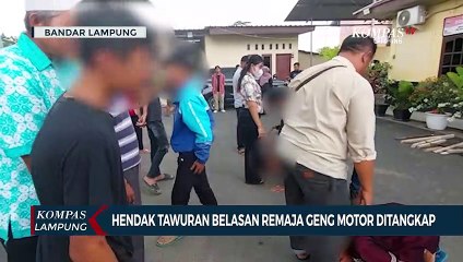 Hendak Tawuran, Belasan Remaja Geng Motor Ditangkap