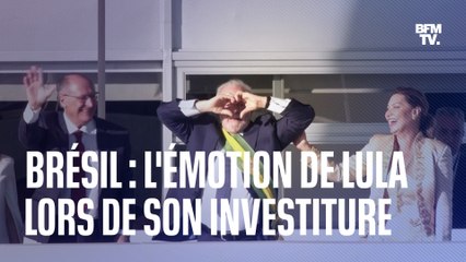 Brésil: les larmes de Lula lors de son discours devant la foule à Brasilia