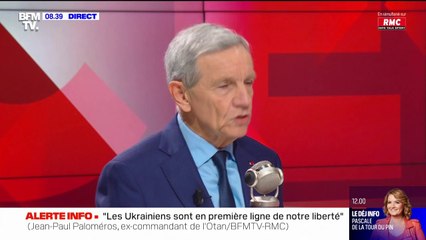 Le général Jean-Paul Paloméros juge "crédible" le chiffre de 100.000 morts et blessés du côté des soldats russes