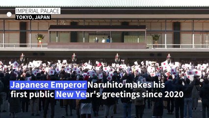 Japanese Emperor makes first public New Year's appearance since 2020