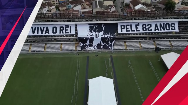 Intip Persiapan Upacara Pemakaman Pele di Stadion Vila Belmiro
