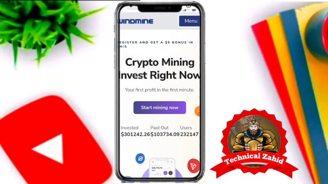 WindMine.Cc New Crypto Mining Website | New Free Bitcoin Earning Website #technicalzahid