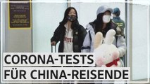 Corona-Tests für China-Reisende am Madrider Flughafen: 