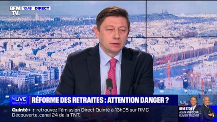 Retraites: "Sur le principe, évidemment qu'il faut faire cette réforme", estime le député Jean-Louis Thiériot (LR)