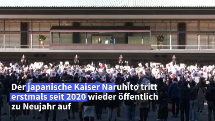 Japans Kaiser erstmals wieder bei Neujahrszeremonie