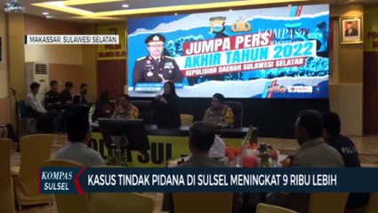 Kasus Tindak Pidana Di Sulsel Meningkat 9 Ribu Lebih
