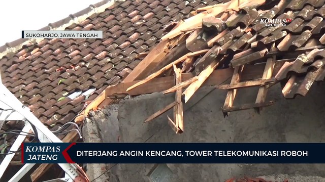 Diterjang Angin Kencang, Tower Telekomunikasi Roboh