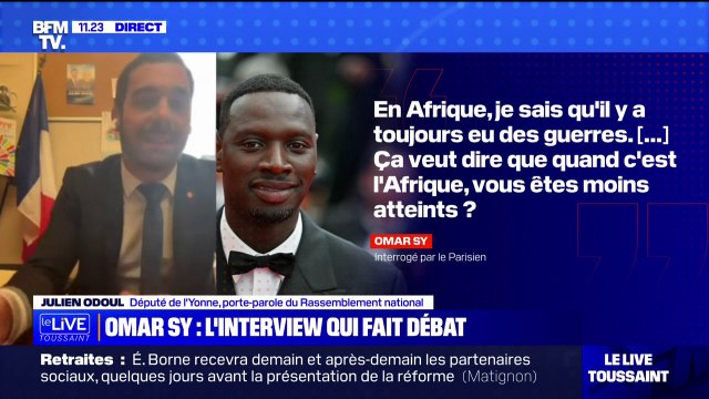 Julien Odoul: Monsieur Omar Sy oublie que les guerres africaines atteignent les Français