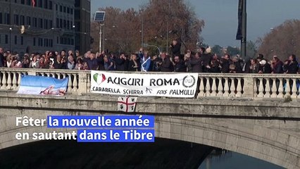 A Rome, ils plongent dans le Tibre pour fêter le Jour de l'an