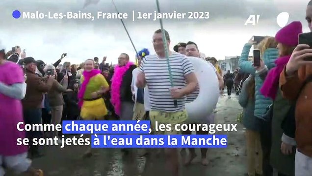 Malo-les-Bains : un bain des givrés du Nouvel An dans un air très doux