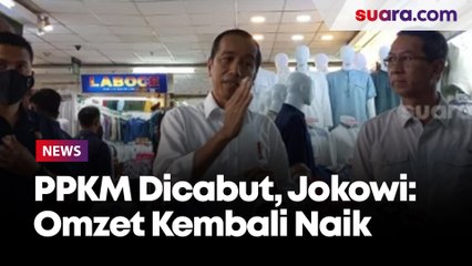 Tinjau Pasar Tanah Abang Pasca PPKM Dicabut, Jokowi Harap Optimisme Pedagang Muncul dan Omzet Kembali Naik