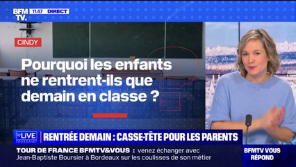 Pourquoi les enfants ne rentrent-ils que demain en classe ? BFMTV répond à vos questions