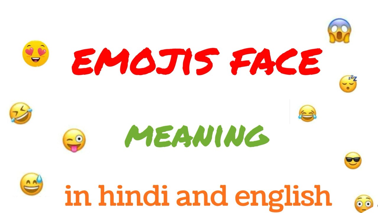 Face emojis meaning in hindi and english video Dailymotion