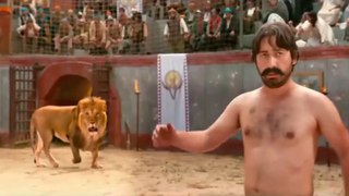 Funny fight with lion -movie clip