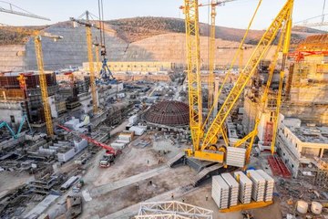 Akkuyu NGS'nin 1. ünitesinde iç koruma kabuğunun montajı tamamlandı