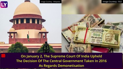 Demonetisation: Supreme Court Upholds Centre’s November 8, 2016 Decision On Note Ban