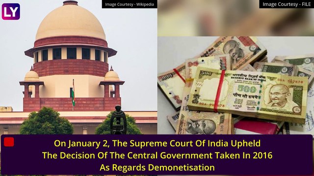 Demonetisation: Supreme Court Upholds Centre’s November 8, 2016 Decision On Note Ban