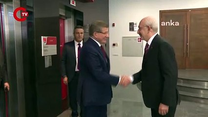 Kılıçdaroğlu, Ahmet Davutoğlu ile bir araya geldi
