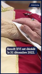 La dépouille du pape Benoît XVI