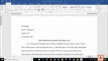 Advanced Microsoft Word - Formatting Document