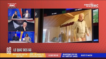 Zapping du 02/01 : Un chroniqueur des Grandes Gueules filmé à ses dépens … en slip !