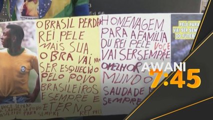 Pemergian | Penghormatan terakhir Pele di Stadium Vila Belmiro