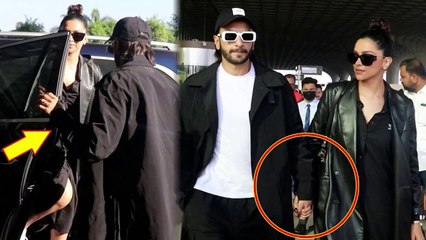 Ranveer Singh and Deepika Padukone Walk Hand-In-Hand At Airport and showed good gesture