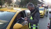 Şişli'de taksi denetimi: Emniyet kemeri takmayan sürücülere ceza yağdı
