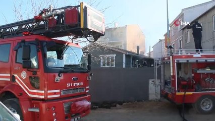 Kırklareli'nde katil zanlısının evi yandı