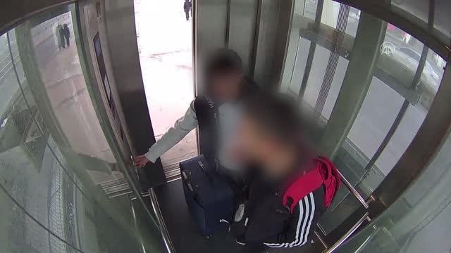 Üst geçitteki asansörün kamerasına zarar veren kişiye suç duyurusu