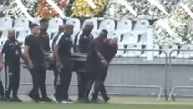 Pele’s coffin arrives at Santos stadium for football legend’s wake