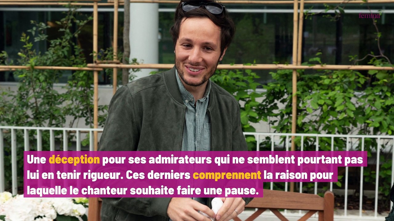 Le chanteur Vianney a adressé un message à son public concernant la suite de sa carrière