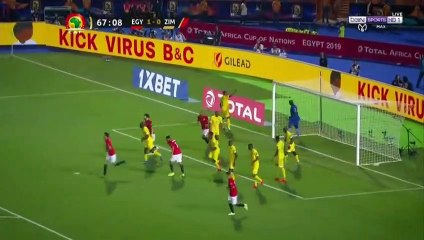 مباراة مصر وزيمبابوي 1 -0  الشوط الثاني