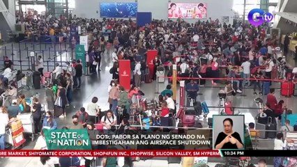Ilang pasahero, magdamag stranded sa NAIA dahil sa cancelled flights bunsod ng airspace shutdown | SONA