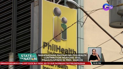 Nakatakdang pagtaas ng Philhealth contribution ngayong 2023, pinasususpinde ni Pres. Marcos | SONA