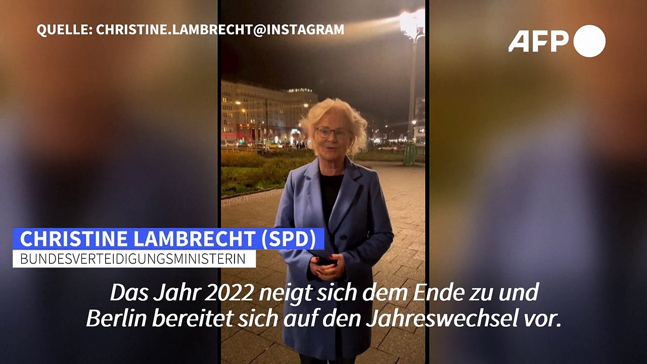 Spott und Häme für Lambrechts Neujahrsvideo