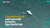 Yunan sahil güvenlik botunun göçmenleri Türk kara sularına itmesi İHA ile tespit edildi
