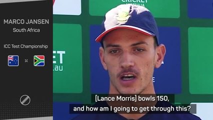 'Facing 150kph is not nice' - Jansen wary of Morris