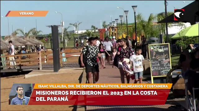 Los misioneros y turistas eligieron pasar el nuevo año en los balnearios y playas